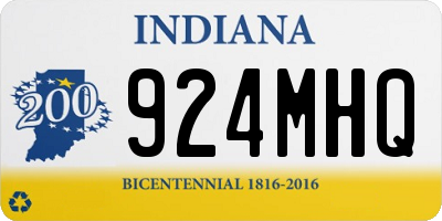 IN license plate 924MHQ