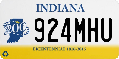 IN license plate 924MHU