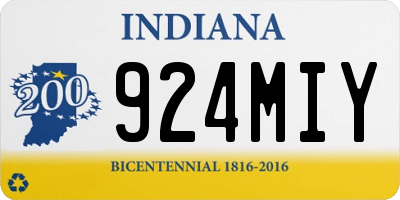 IN license plate 924MIY