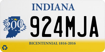 IN license plate 924MJA