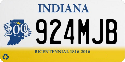 IN license plate 924MJB