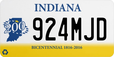 IN license plate 924MJD