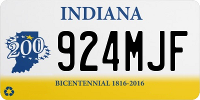 IN license plate 924MJF