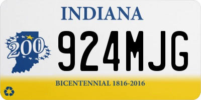 IN license plate 924MJG