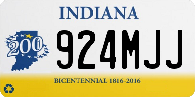 IN license plate 924MJJ