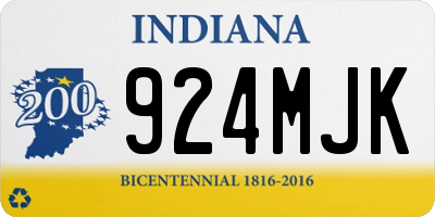 IN license plate 924MJK