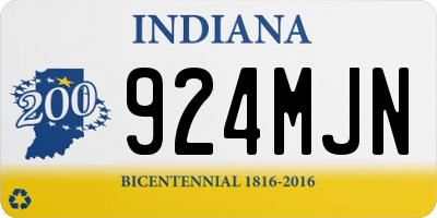 IN license plate 924MJN