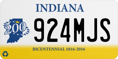 IN license plate 924MJS