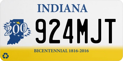 IN license plate 924MJT