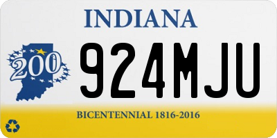 IN license plate 924MJU