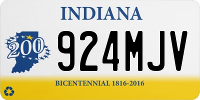 IN license plate 924MJV
