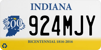 IN license plate 924MJY