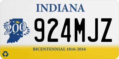 IN license plate 924MJZ