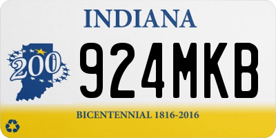 IN license plate 924MKB