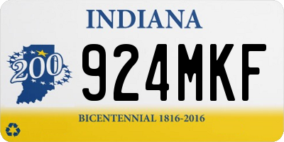 IN license plate 924MKF