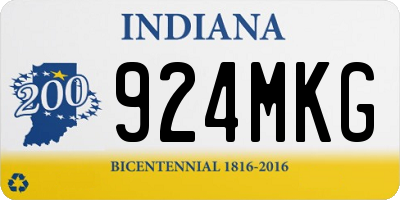 IN license plate 924MKG