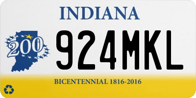 IN license plate 924MKL