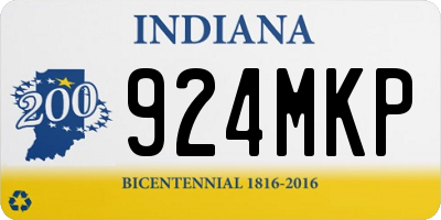 IN license plate 924MKP