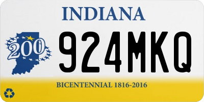 IN license plate 924MKQ