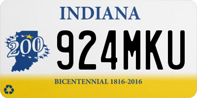 IN license plate 924MKU