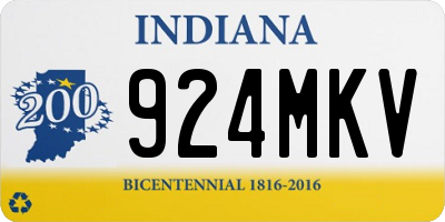 IN license plate 924MKV
