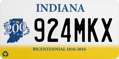 IN license plate 924MKX