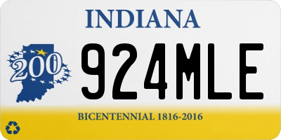 IN license plate 924MLE