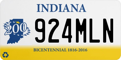 IN license plate 924MLN