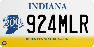 IN license plate 924MLR