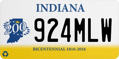 IN license plate 924MLW