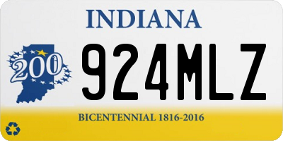 IN license plate 924MLZ