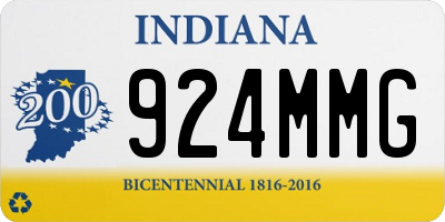 IN license plate 924MMG