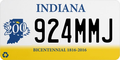 IN license plate 924MMJ