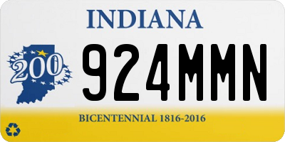 IN license plate 924MMN
