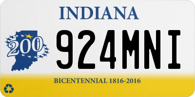 IN license plate 924MNI