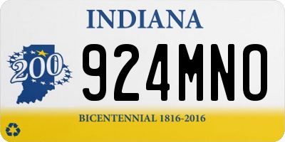 IN license plate 924MNO