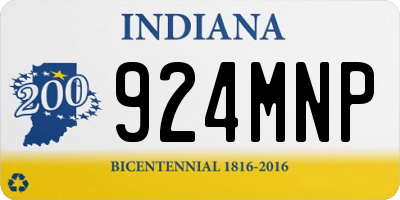 IN license plate 924MNP