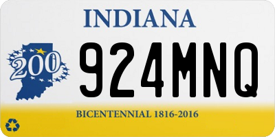 IN license plate 924MNQ