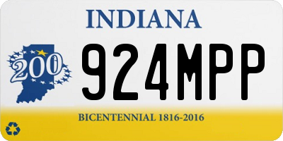 IN license plate 924MPP