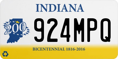IN license plate 924MPQ