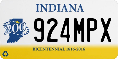 IN license plate 924MPX