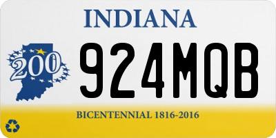 IN license plate 924MQB