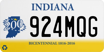 IN license plate 924MQG