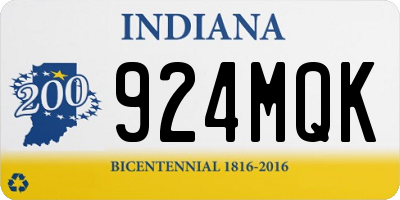 IN license plate 924MQK