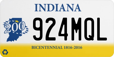 IN license plate 924MQL