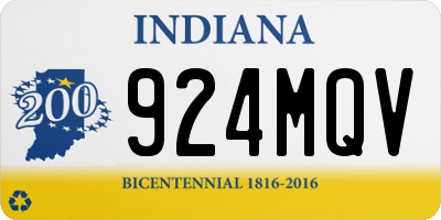 IN license plate 924MQV