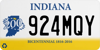 IN license plate 924MQY