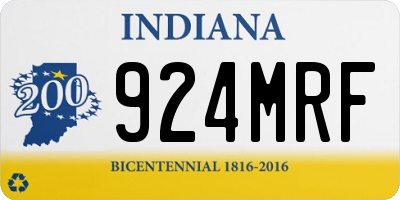 IN license plate 924MRF