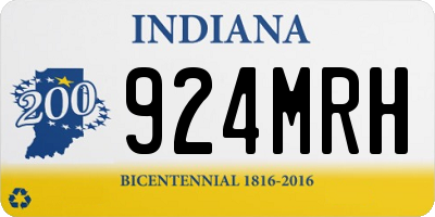 IN license plate 924MRH