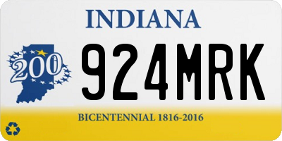 IN license plate 924MRK